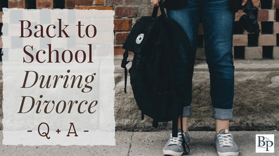 Divorce during the School Year